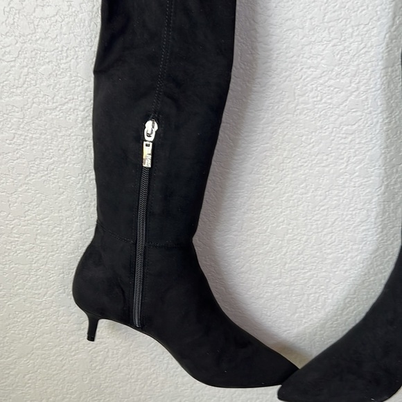SCHUTZ Helga Black Microsuede Over The Knee Boot Size 5.5 - Picture 8 of 13
